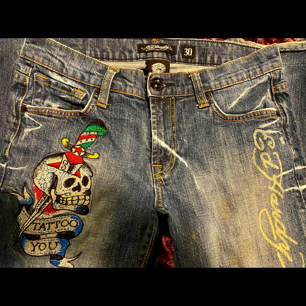Ed Hardy size 30 tattoo gym like new
